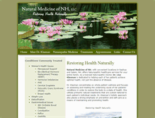 Tablet Screenshot of naturalmedicineofnh.com